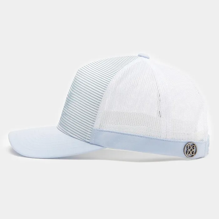 3d Skull and T039s Interlock Knit Trucker Hat Drizzle MenGolf GFORE Hats