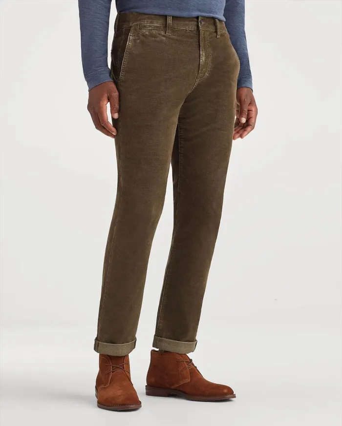 7 For All Mankind Pants Corduroy Slim Chino In Fatigue Fatigue 8211 Men