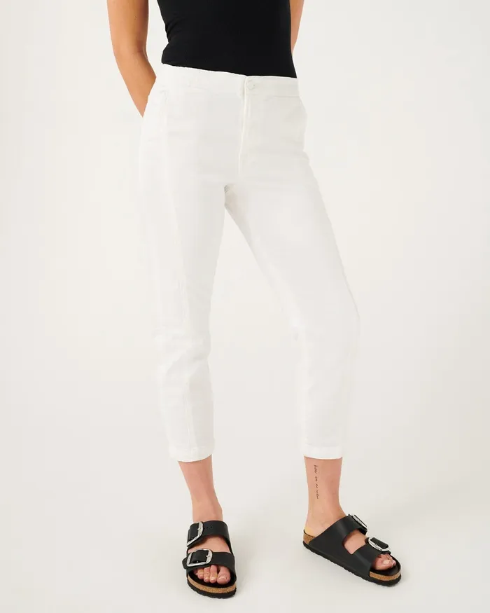 7 For All Mankind Pants Slim Jogger In Clean White Clean White 8211 Women