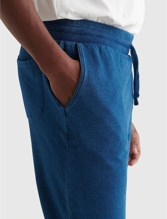 Activewear Men Lucky Brand Sueded Fleece Terry Jogger Pant Indigo