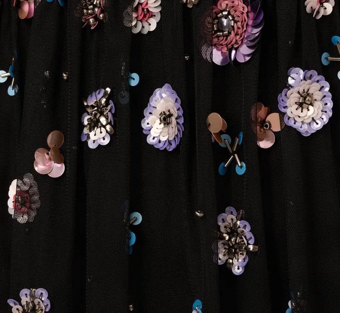 Adrianna Papell AnkleLength Gown With Multicolor Floral Beading In Black Multi Black Multi Women Floral Dresses Adrianna Papell AnkleLength Gown With Multicolor Floral Beading In Black Multi Black Multi Women Floral Dresses