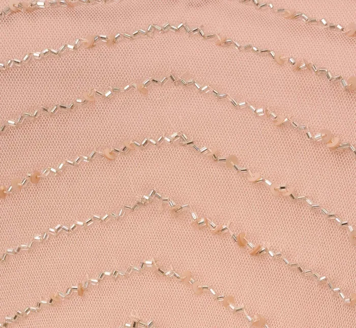 Adrianna Papell Art Deco Beaded Blouson Gown In Blush Blush Women Formal Dresses Adrianna Papell Art Deco Beaded Blouson Gown In Blush Blush Women Formal Dresses