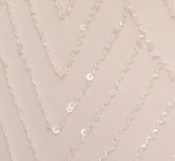 Adrianna Papell Art Deco Cocktail Dress With Halter Neck In Ivory Ivory Women Short Wedding Dresses Adrianna Papell Art Deco Cocktail Dress With Halter Neck In Ivory Ivory Women Short Wedding Dresses