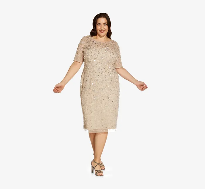 Adrianna Papell Beaded Cocktail Dress In Dusty Emerald Dusty Emerald Women Cocktail Dresses Adrianna Papell Beaded Cocktail Dress In Dusty Emerald Dusty Emerald Women Cocktail Dresses