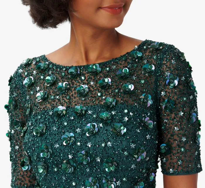 Adrianna Papell Beaded Cocktail Dress In Dusty Emerald Dusty Emerald Women Cocktail Dresses Adrianna Papell Beaded Cocktail Dress In Dusty Emerald Dusty Emerald Women Cocktail Dresses