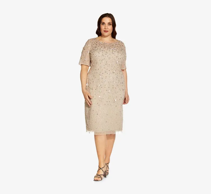 Adrianna Papell Beaded Cocktail Dress In Dusty Emerald Dusty Emerald Women Cocktail Dresses Adrianna Papell Beaded Cocktail Dress In Dusty Emerald Dusty Emerald Women Cocktail Dresses