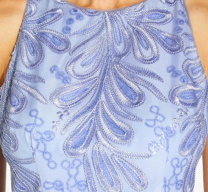 Adrianna Papell Embroidered Illusion MidiLength FitAndFlare Dress In Light Peri Light Peri Women Day Dresses Adrianna Papell Embroidered Illusion MidiLength FitAndFlare Dress In Light Peri Light Peri Women Day Dresses
