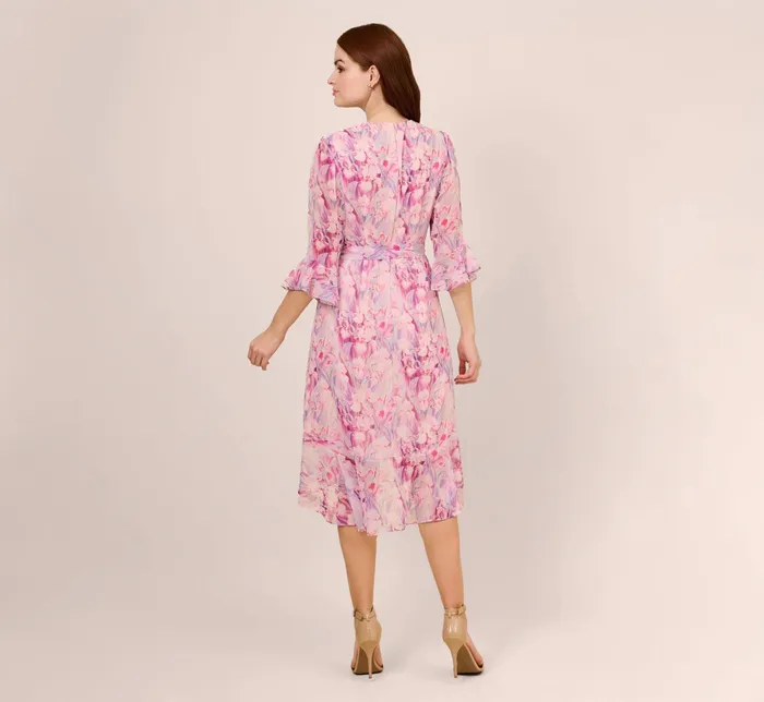 Adrianna Papell FloralPrinted Chiffon Short Dress In Deep Blue Multi Deep Blue Multi Women Floral Dresses Adrianna Papell FloralPrinted Chiffon Short Dress In Deep Blue Multi Deep Blue Multi Women Floral Dresses
