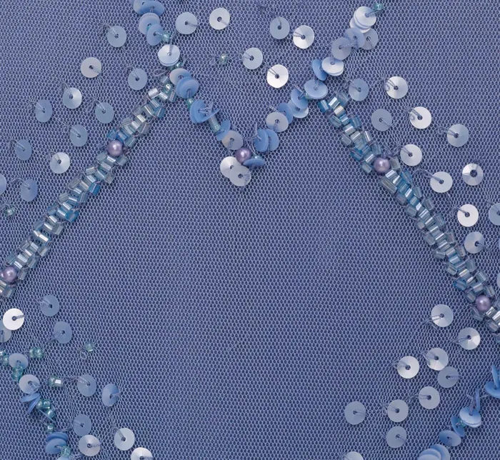 Adrianna Papell HandBeaded Blouson Long Gown With Flutter Sleeves In Light Navy Light Navy Women Long Dresses Adrianna Papell HandBeaded Blouson Long Gown With Flutter Sleeves In Light Navy Light Navy Women Long Dresses
