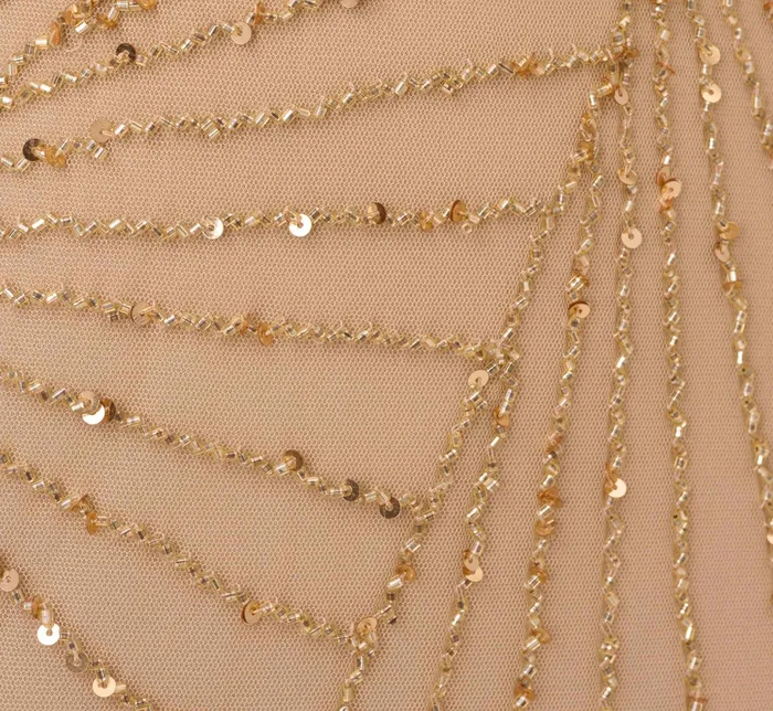 Adrianna Papell HandBeaded Blouson Long Sleeveless Gown In Nude Nude Women Long Dresses Adrianna Papell HandBeaded Blouson Long Sleeveless Gown In Nude Nude Women Long Dresses