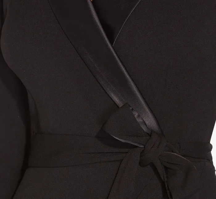 Adrianna Papell Knit Crepe Tuxedo Sheath Dress In Black Black Women Cocktail Dresses Adrianna Papell Knit Crepe Tuxedo Sheath Dress In Black Black Women Cocktail Dresses