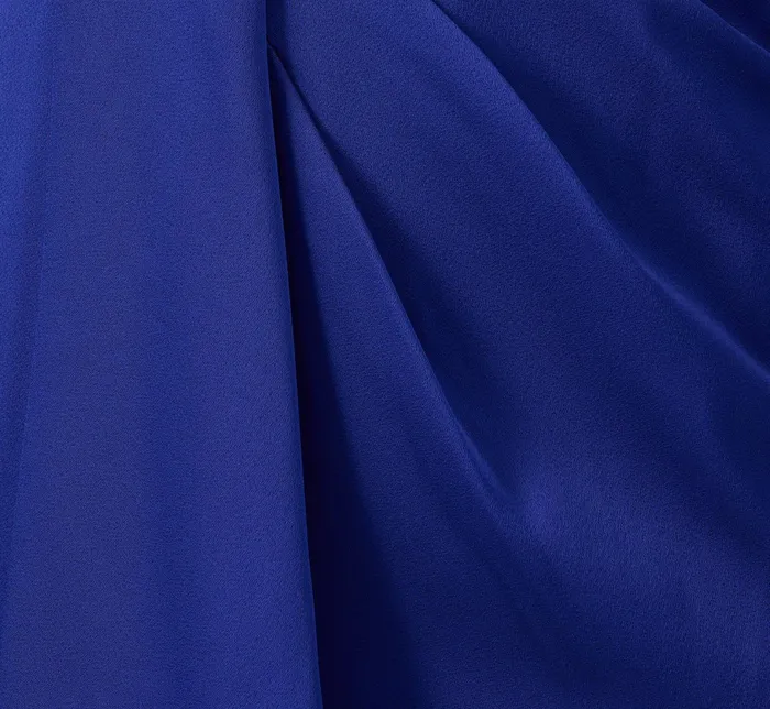 Adrianna Papell OneShoulder Satin Draped Sheath Dress With Crepe Back And Cape In Royal Sapphire Royal Sapphire Women Short Dresses Adrianna Papell OneShoulder Satin Draped Sheath Dress With Crepe Back And Cape In Royal Sapphire Royal Sapphire Women Short Dresses