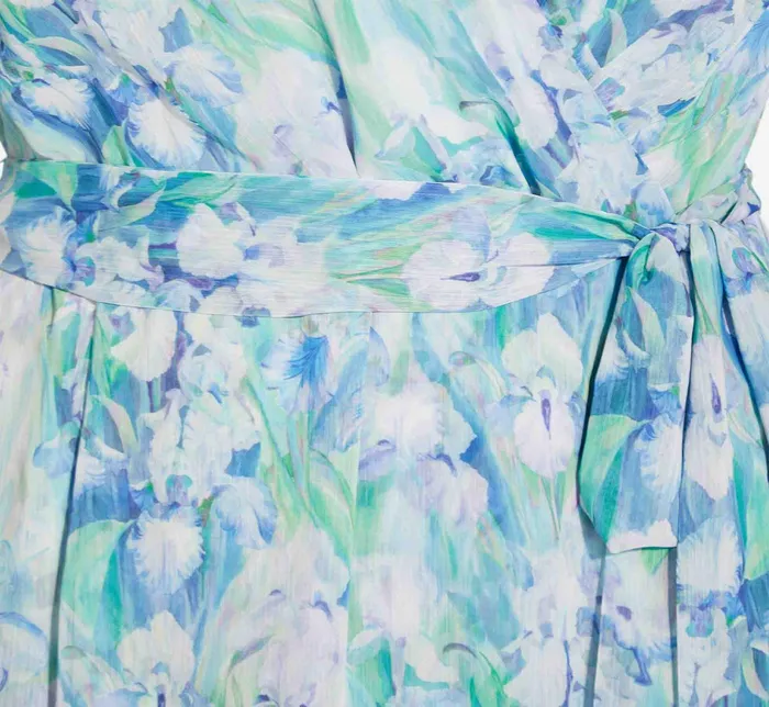 Adrianna Papell Plus Size FloralPrinted Chiffon Short Dress In Blue Multi Blue Multi Women Floral Dresses Adrianna Papell Plus Size FloralPrinted Chiffon Short Dress In Blue Multi Blue Multi Women Floral Dresses