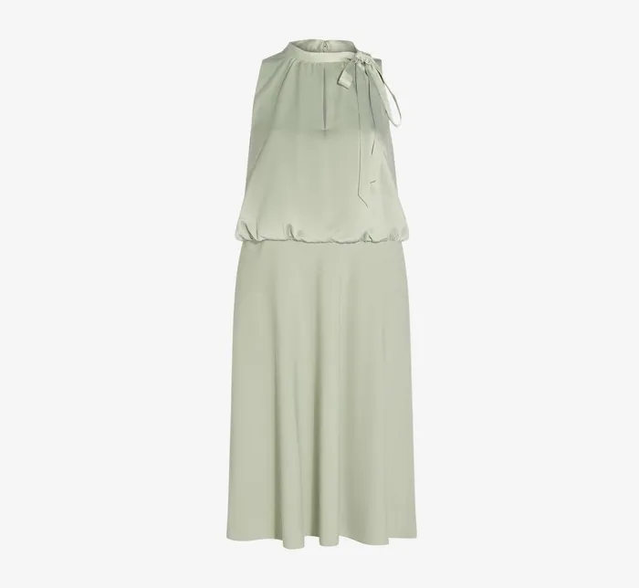 Adrianna Papell Plus Size Satin Crepe MidiLength Halter Dress With Keyhole In Willow Willow Women Day Dresses Adrianna Papell Plus Size Satin Crepe MidiLength Halter Dress With Keyhole In Willow Willow Women Day Dresses