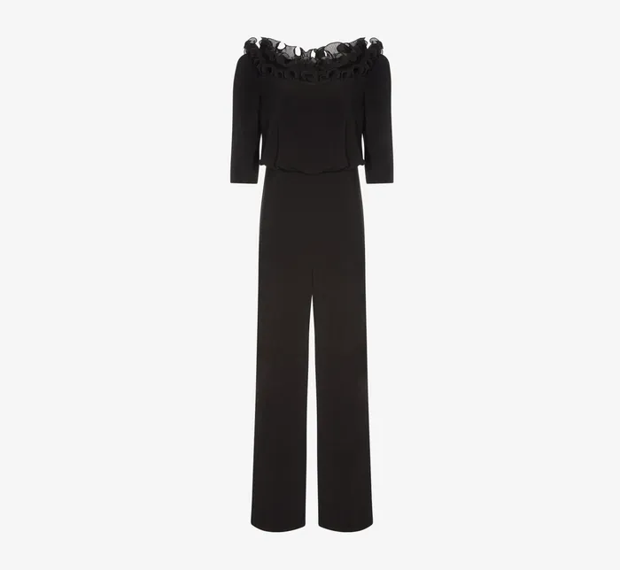 Adrianna Papell Plus Size Signature Blouson Jumpsuit In Black Black Women Day Dresses Adrianna Papell Plus Size Signature Blouson Jumpsuit In Black Black Women Day Dresses