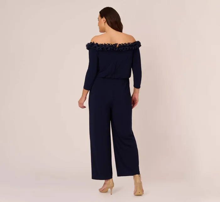 Adrianna Papell Plus Size Signature Blouson Jumpsuit In Black Black Women Day Dresses Adrianna Papell Plus Size Signature Blouson Jumpsuit In Black Black Women Day Dresses