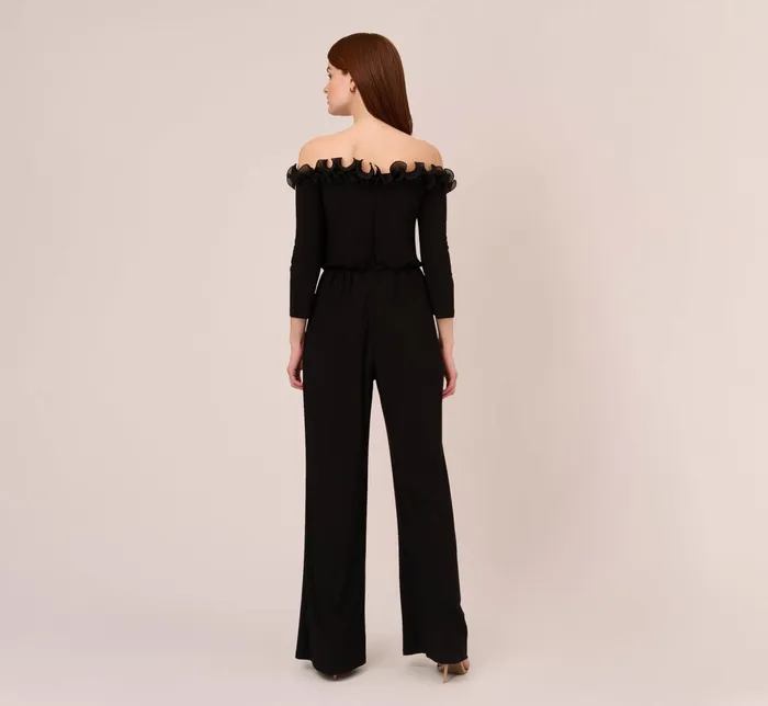 Adrianna Papell Plus Size Signature Blouson Jumpsuit In Black Black Women Day Dresses Adrianna Papell Plus Size Signature Blouson Jumpsuit In Black Black Women Day Dresses
