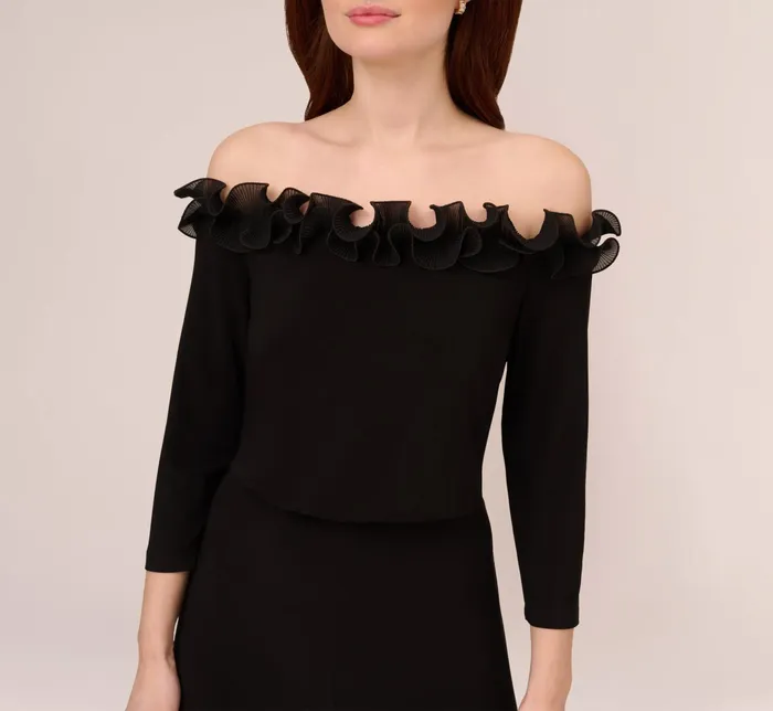 Adrianna Papell Plus Size Signature Blouson Jumpsuit In Black Black Women Day Dresses Adrianna Papell Plus Size Signature Blouson Jumpsuit In Black Black Women Day Dresses