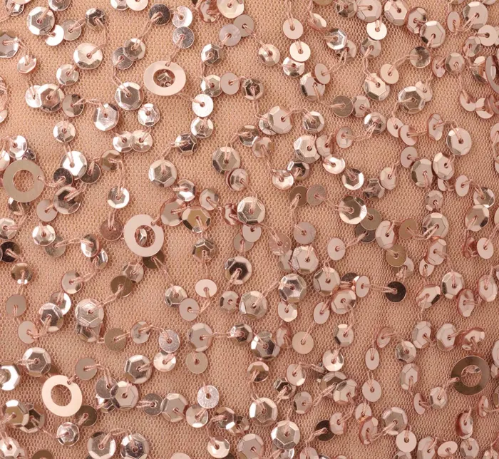 Adrianna Papell Scoop Back Sequin Gown In Rose Gold Rose Gold Women Long Dresses Adrianna Papell Scoop Back Sequin Gown In Rose Gold Rose Gold Women Long Dresses