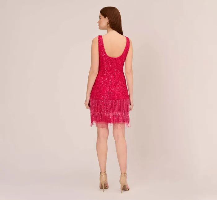Adrianna Papell Sleeveless Beaded Cocktail Dress In Fiesta Pink Fiesta Pink Women Cocktail Dresses Adrianna Papell Sleeveless Beaded Cocktail Dress In Fiesta Pink Fiesta Pink Women Cocktail Dresses