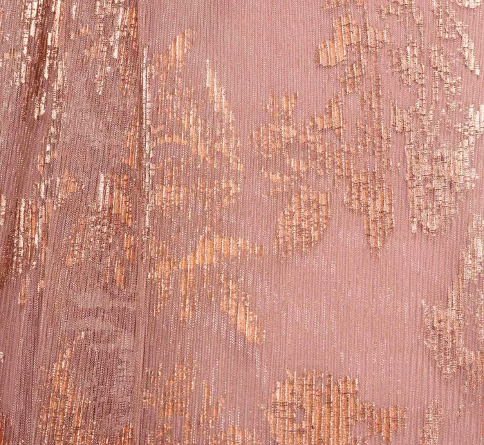 Adrianna Papell Strapless Printed Metallic Mesh Long Column Dress With Twist Front In Rose Gold Rose Gold Women Long Dresses Adrianna Papell Strapless Printed Metallic Mesh Long Column Dress With Twist Front In Rose Gold Rose Gold Women Long Dresses