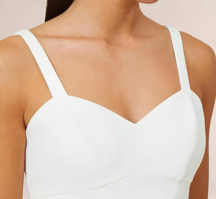 Adrianna Papell Stretch Crepe FringeTrim Short Sheath Cocktail Dress In Ivory Ivory Women Cocktail Dresses Adrianna Papell Stretch Crepe FringeTrim Short Sheath Cocktail Dress In Ivory Ivory Women Cocktail Dresses