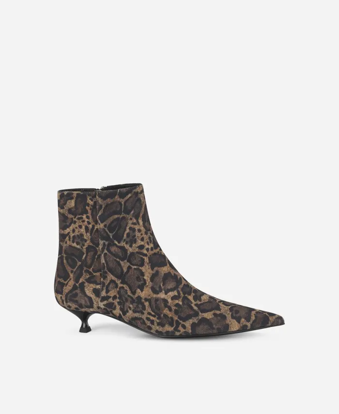 AGL Animalier Ankle Boot Brown Lenor Bootie Women Booties