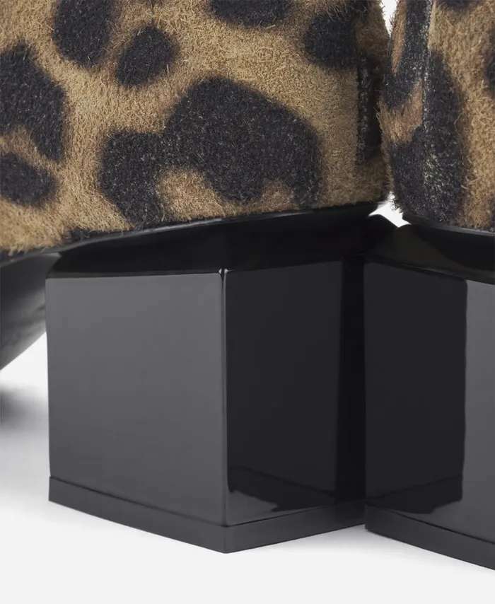 AGL Animalier Ankle Boot With Cubeshaped Heel Leopard Classic Angie Pure Women Booties
