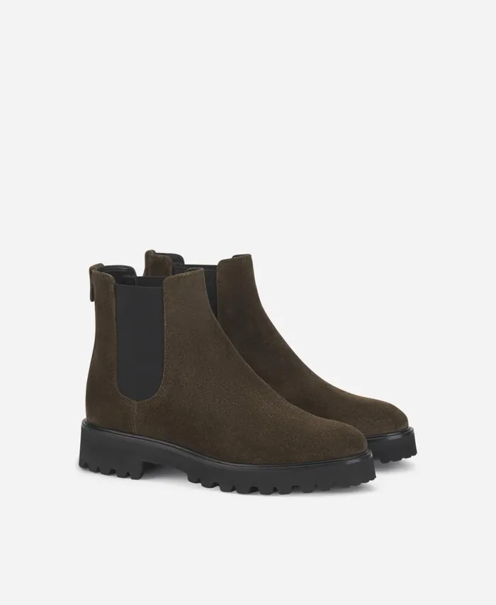 AGL Ankle Boot With Elastic Brown Goldie Beatle Women Booties
