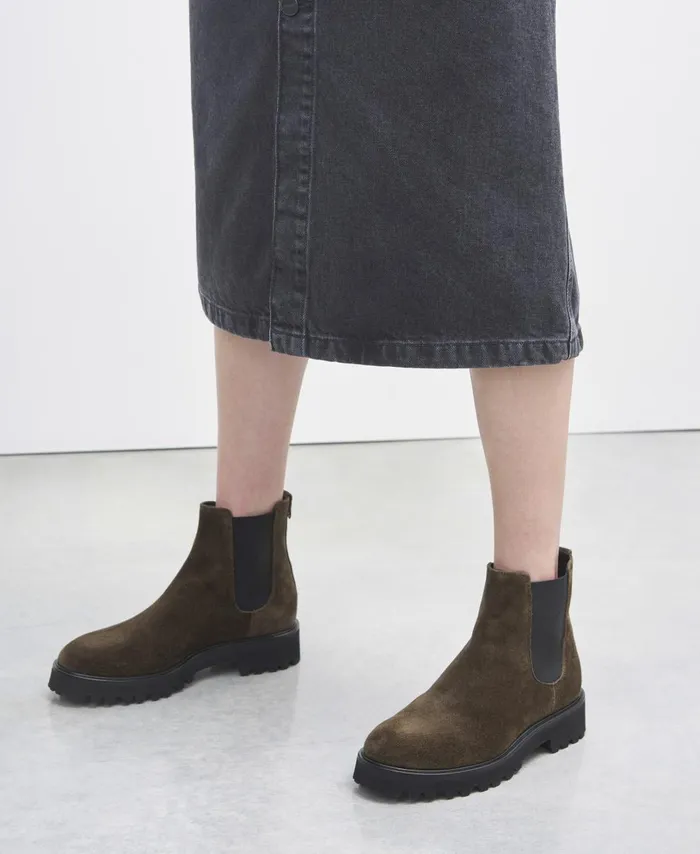 AGL Ankle Boot With Elastic Brown Goldie Beatle Women Booties