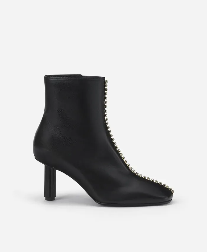 AGL Ankle Boot With Rhinestones Black Dorica Q Strass Women Booties