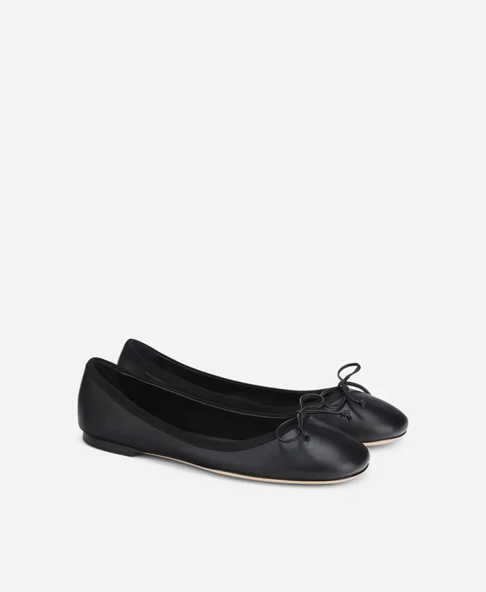 AGL Ballet Flat With Bow Black KALA Women Ballet Flats