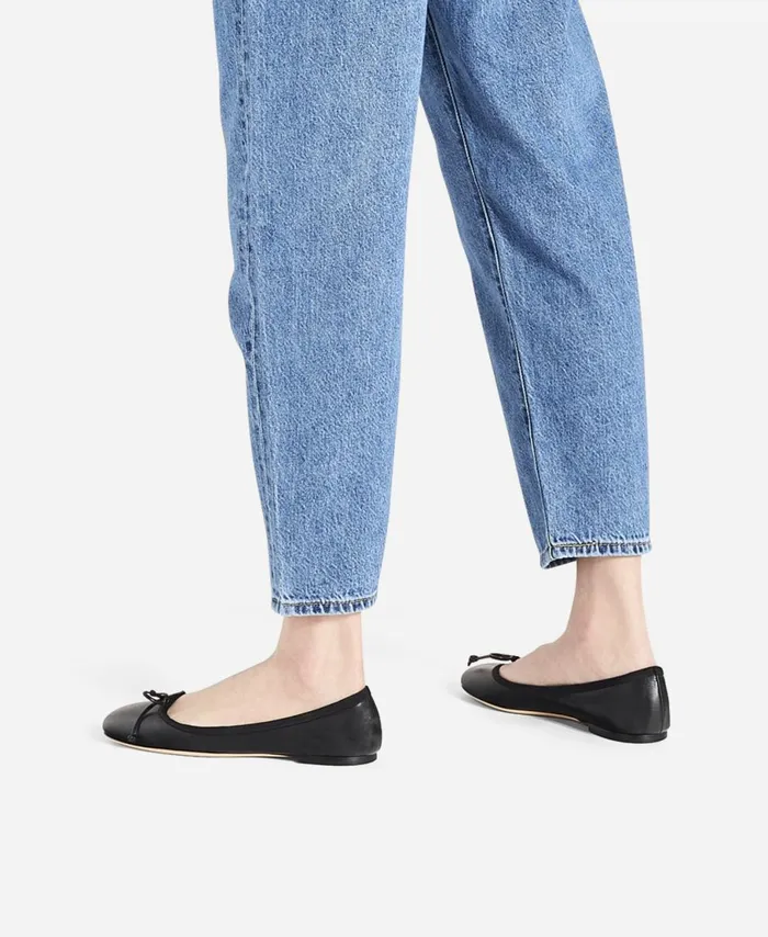 AGL Ballet Flat With Bow Black KALA Women Ballet Flats