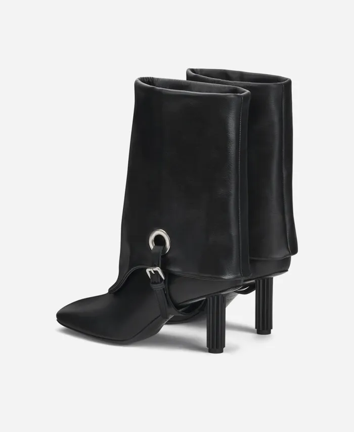 AGL Boot With Adjustable Shaft Black Dorica Q Soft Women Booties