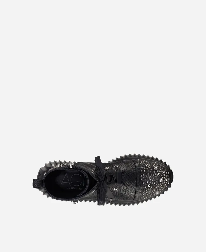 AGL Bootie With Crystals Black IGGY CRYSTAL Women Booties