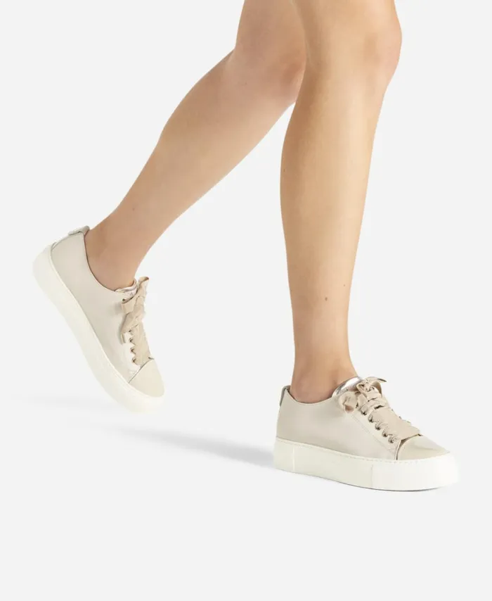 AGL Captoe Sneaker Cream Mollie Women Sneakers