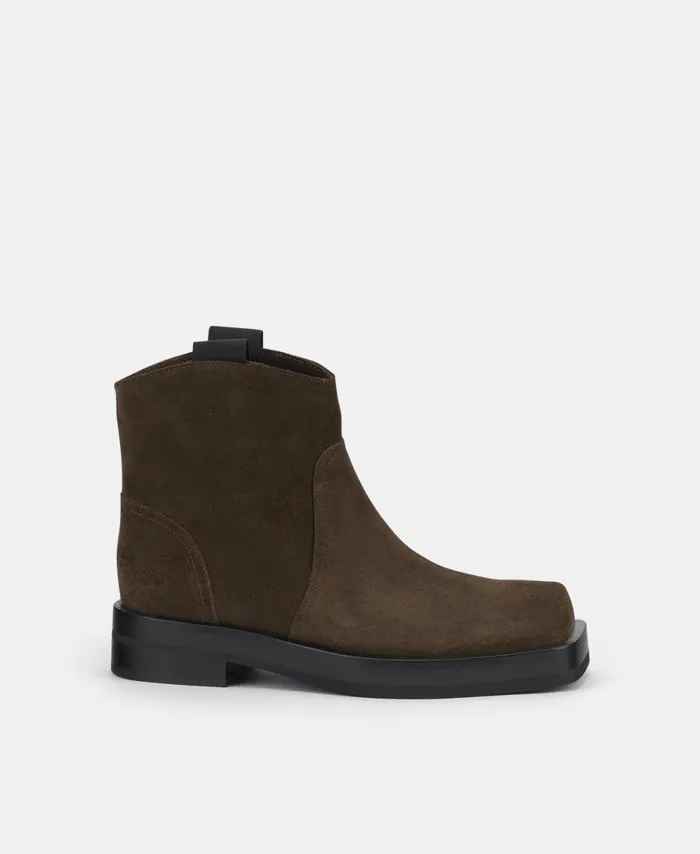 AGL Cowboy Ankle Boot Green Rina Low Women Booties