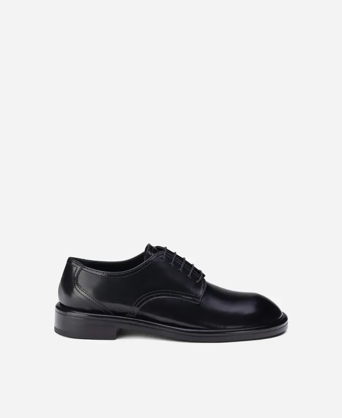 AGL Leather Laceup Black ALISON LACE UP Women Flats