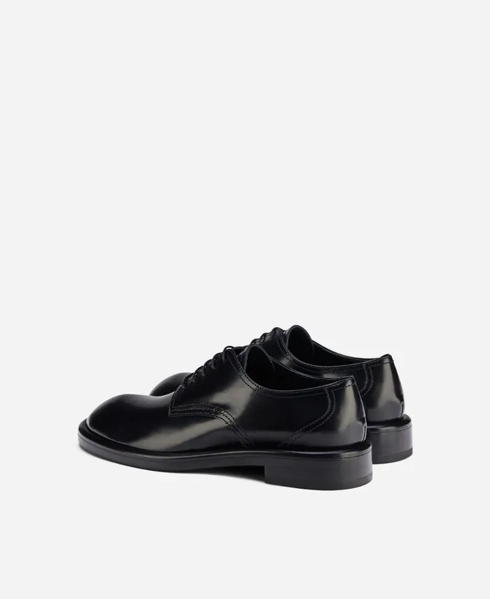 AGL Leather Laceup Black ALISON LACE UP Women Flats