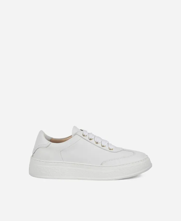 AGL Leather Sneaker White Giuly Shoes Women Sneakers
