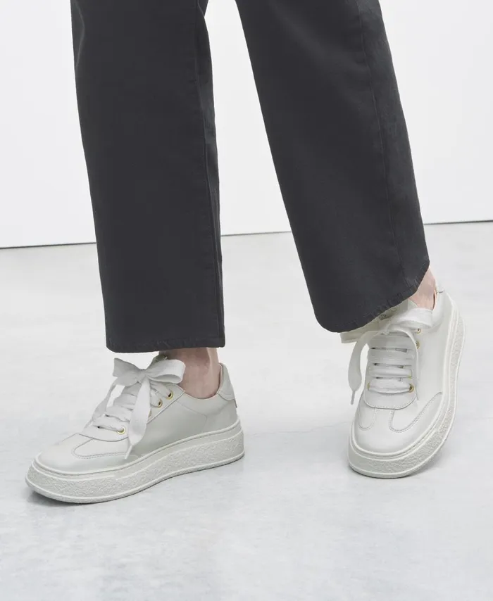 AGL Leather Sneaker White Giuly Shoes Women Sneakers
