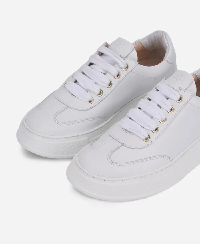 AGL Leather Sneaker White Giuly Shoes Women Sneakers