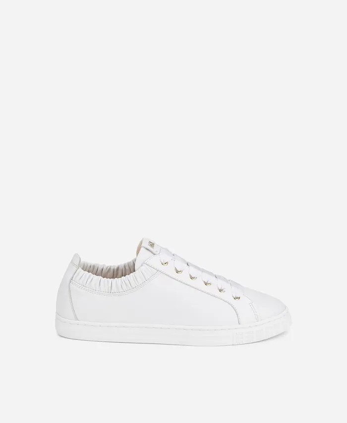 AGL Leather Sneaker With Elastic White Suzie Women Sneakers