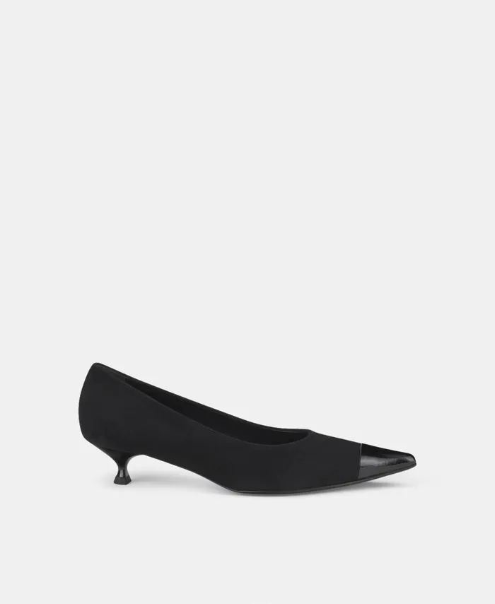 AGL Pump With Toe Cap Black Lenor Bicolor Women Heels