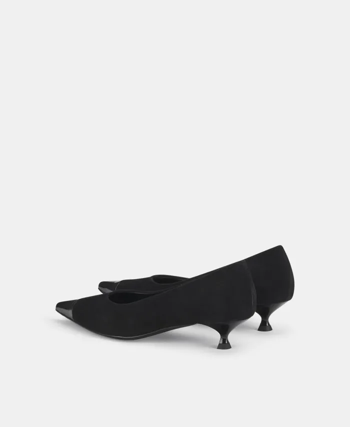 AGL Pump With Toe Cap Black Lenor Bicolor Women Heels