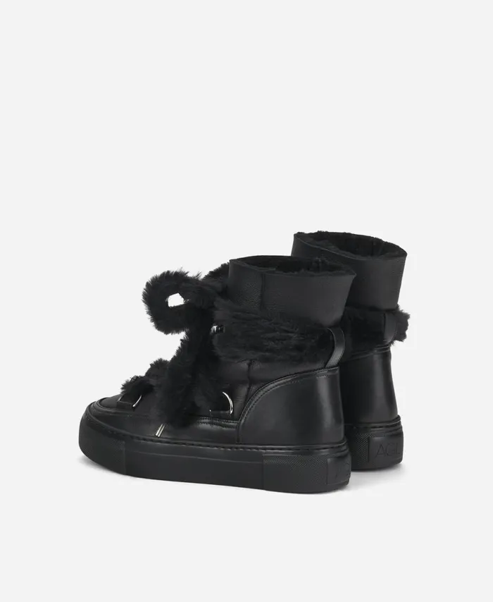 AGL Sneaker Boot With Fur Black Kate Women Sneakers