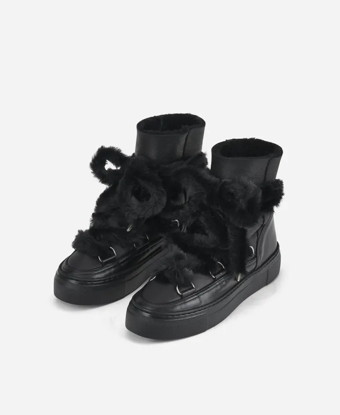 AGL Sneaker Boot With Fur Black Kate Women Sneakers