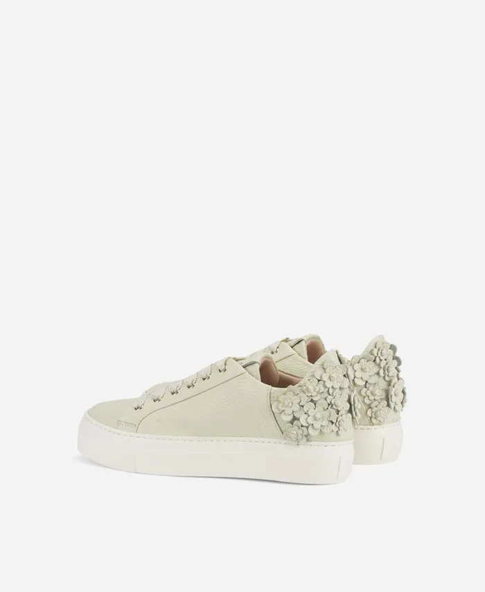 AGL Sneaker With Flowers Ivory Eugenia Women Sneakers