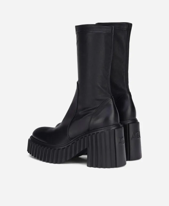 AGL Stretch Bootie Black TIGGY STRETCH Women Booties