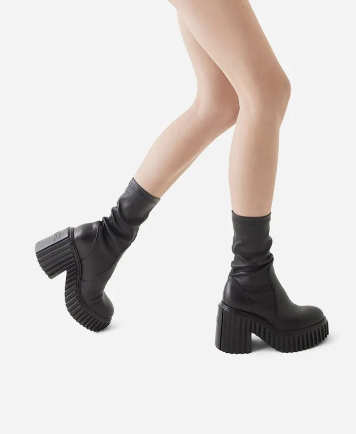 AGL Stretch Bootie Black TIGGY STRETCH Women Booties